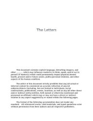 Title: Letters, Author: A------- girl