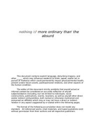 Title: (nothing is) more ordinary than the absurd, Author: Okun