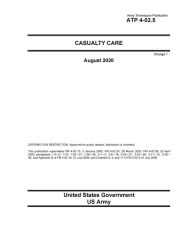 Title: Army Techniques Publication ATP 4-02.5 Casualty Care Change 1 August 2020, Author: United States Government Us Army