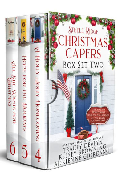 Steele Ridge Christmas Caper Box Set 2: A Small Town Military Multicultural Secret Baby Holiday Romance Novella Box Set
