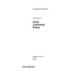 Title: Army Regulation AR 600-20 Army Command Policy July 2020, Author: United States Government Us Army