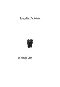 Title: Ephesus Mike: The Beginning, Author: Michael Green