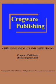 Title: Crimes Mnemonics and Definitions, Author: Edward Torriel