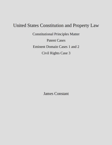 US Constitution and Property Law