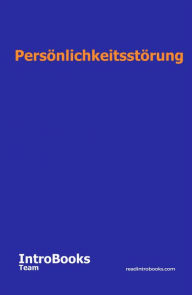Title: Persönlichkeitsstörung, Author: IntroBooks Team