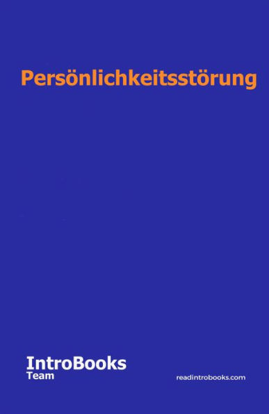 Persönlichkeitsstörung