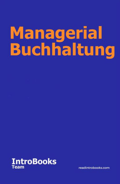 Managerial Buchhaltung