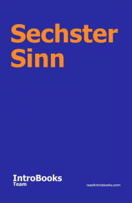 Title: Sechster Sinn, Author: IntroBooks Team