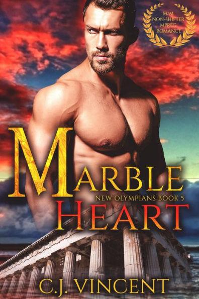 Marble Heart: A Non-Shifter M/M MPREG Romance (New Olympians, #5)