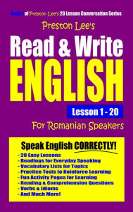 Title: Preston Lee's Read & Write English Lesson 1: 20 For Romanian Speakers, Author: Preston Lee