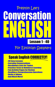 Title: Preston Lee's Conversation English For Estonian Speakers Lesson 1: 40, Author: Preston Lee
