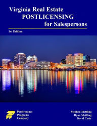 Title: Virginia Real Estate Postlicensing for Salespersons, Author: Stephen Mettling