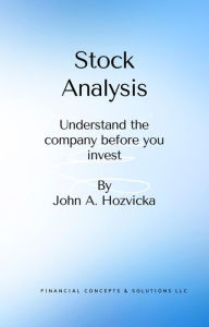 Title: Stock Analysis, Author: John Hozvicka