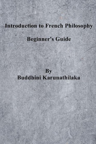 Introduction To French Philosophy
