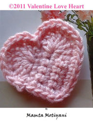 Title: Valentine Love Heart Crochet Applique Pattern, Author: Mamta Motiyani