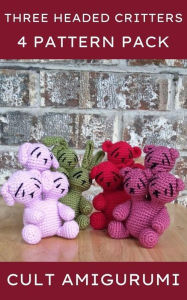 Title: Three Headed Critter 4 Pack Cult Amigurumi Patterns, Author: Chy Yffone