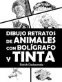 Dibujo retratos de animales con bolígrafo y tinta (Bocetos con bolígrafo, tinta y acuarela en papel coloreado)