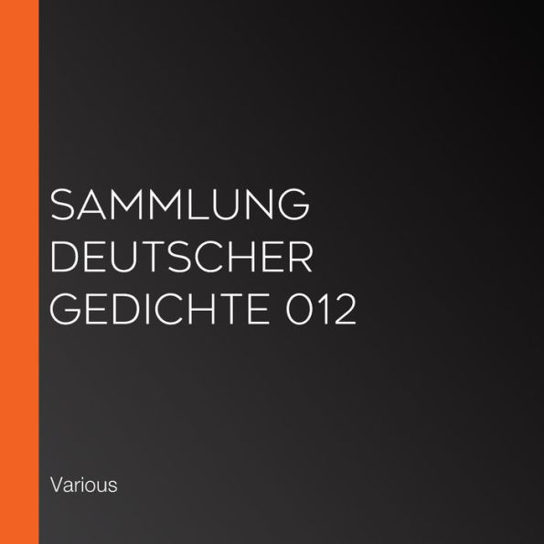 Sammlung deutscher Gedichte 012