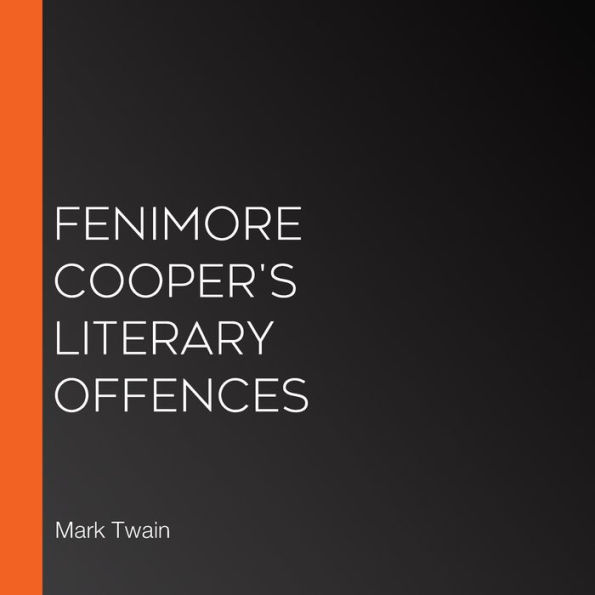 Fenimore Cooper's Literary Offences