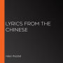 Lyrics from the Chinese