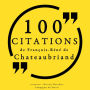 100 citations de FranÃ§ois-RenÃ© de Chateaubriand