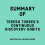 Summary of Teresa Torres's Continuous Discovery Habits