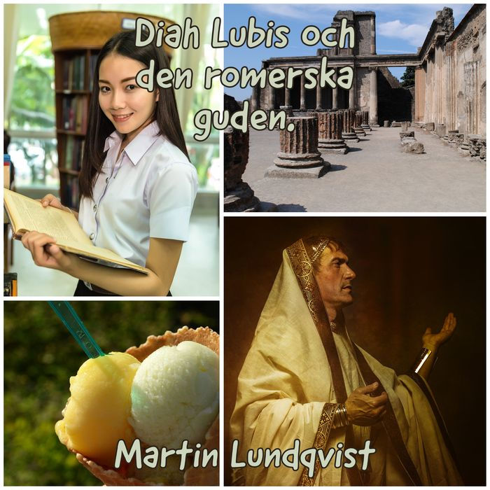 Diah Lubis och den romerska guden.