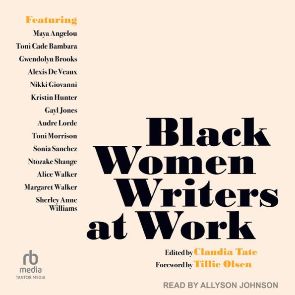 Black Women Writers at Work