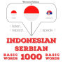 1000 kata-kata penting di Serbia: I listen, I repeat, I speak : language learning course