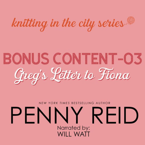 Knitting in the City Bonus Content 03: Greg's Letter to Fiona