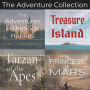 Adventure Collection, The - 4 Classic Novels: Unabridged Audiobooks of Treasure Island, A Princess of Mars, Tarzan of the Apes, and The Adventures of Sherlock Holmes