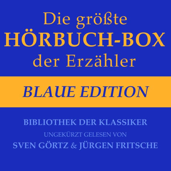 Die größte Hörbuch-Box der Erzähler: Blaue Edition: Bibliothek der Klassiker