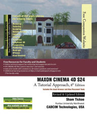 Title: MAXON CINEMA 4D S24: A Tutorial Approach, 8th Edition, Author: Sham Tickoo