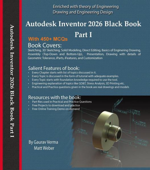 Autodesk Inventor 2026 Black Book Part I
