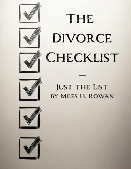 The Divorce Checklist - Just the List
