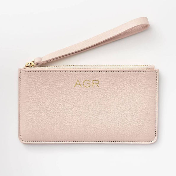 Wristlet Leather Petal Pink
