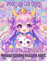 Title: Spooky and Cute Creepy Kawaii Pastel Goth Coloring Book for Adults, Features 25 Coloring Pages, Author: Beatrice Harrison