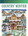 Heart Warming Country Winter Coloring Book for Adults, Features 25 Coloring Pages
