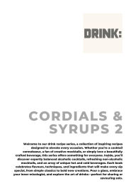 Title: Drink: Cordials & Syrups 2, Author: Chris Jones