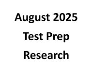 Title: August 2025 Test Prep Research, Author: Mometrix Product Development Team