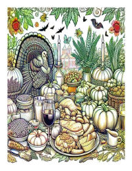Title: Thanksgiving Feast Coloring Book for Adults, Features 25 Coloring Pages for Relaxation, Author: Beatrice Harrison