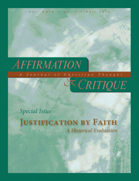 Special Issue - Justification by Faith: A Historical Evaluation: Vol. 29, No. 2