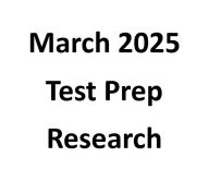 Title: March 2025 Test Prep Research, Author: Mometrix Product Development Team
