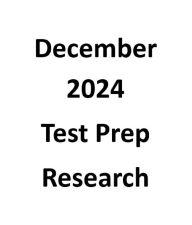 Title: December 2024 Test Prep Research, Author: Mometrix Product Development Team
