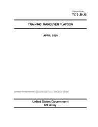 Title: Training Circular TC 3-20.20 Training: Maneuver Platoon April 2025, Author: United States Government Us Army