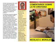 Title: Comentarios Sobre la Fe Cristiana, Author: Nicolas Morales