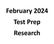 Title: February 2024 Test Prep Research, Author: Mometrix Product Development Team