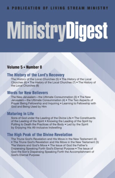 Ministry Digest, Vol. 05, No. 08