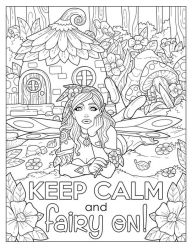 Fairy Houses Coloring Book For Adults: Features 30 Pages of Beautiful Fairies to Color For Stress Relief and Relaxation