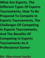 What Are Esports, The Different Types Of Esports Tournaments, And How To Be Prepared To Compete In Esports Tournaments